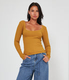 Maglia Aderente Scollo Quadrato