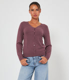 Cardigan Scollo A V Bottoni