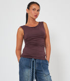 Canotta Drappeggiata Slim Fit