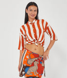 Camicia Righe Oversize Annodabile