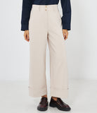 Pantaloni Wide Leg Vita Alta