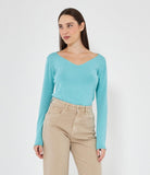 Maglia Scollo A V Lurex