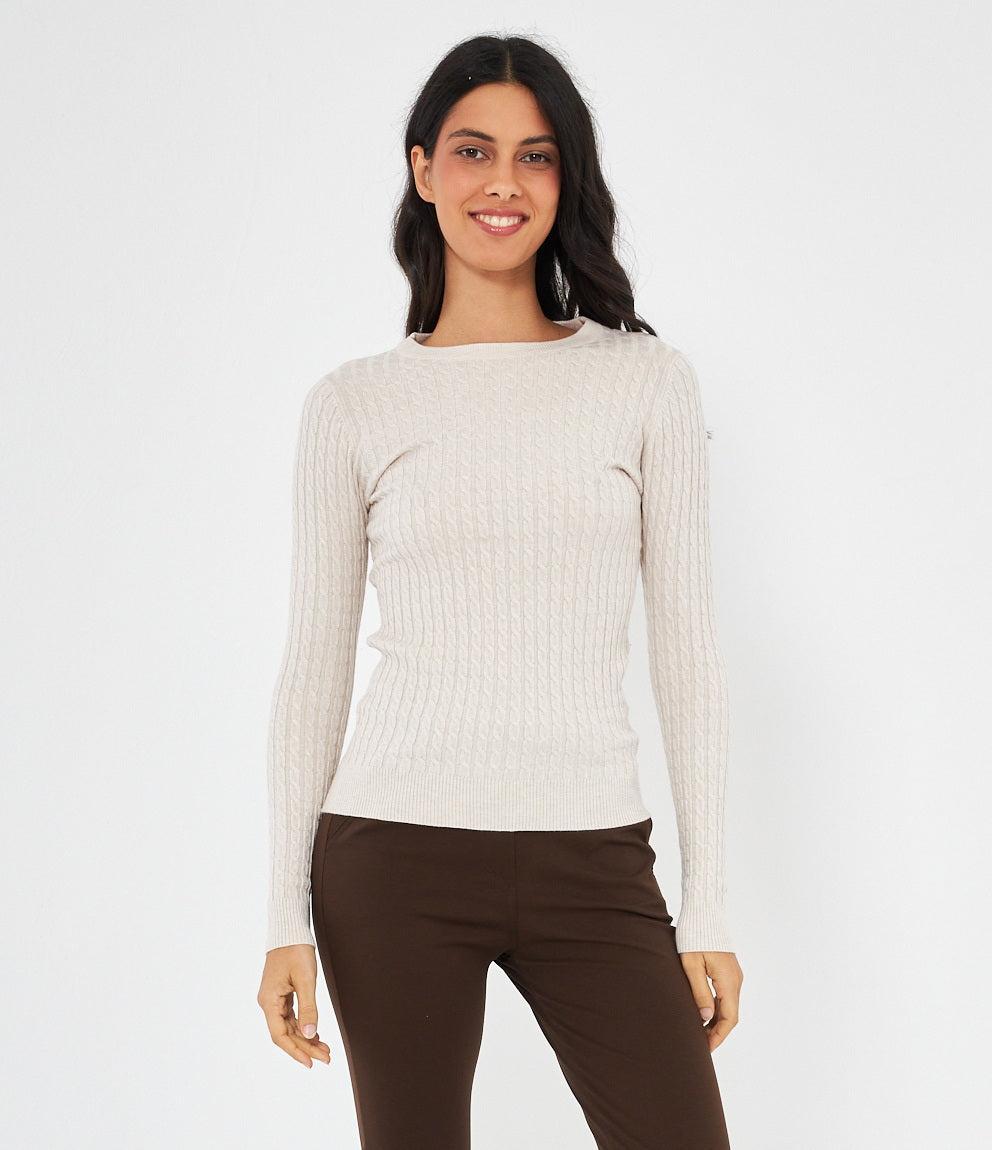 Maglia Trecce Slim Fit