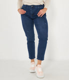 Jeans Slim Cropped Distressed