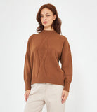 Maglia Over Con Trecce