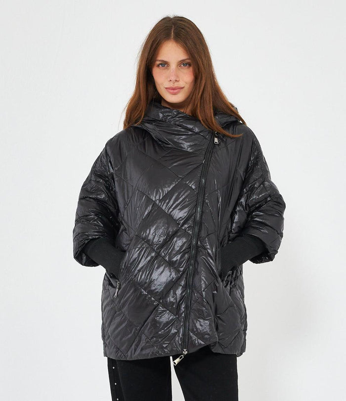 Piumino Oversize Con Cappuccio