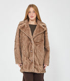 Pelliccia Oversize Con Revers