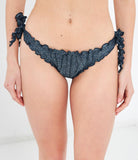 Gathered lurex briefs