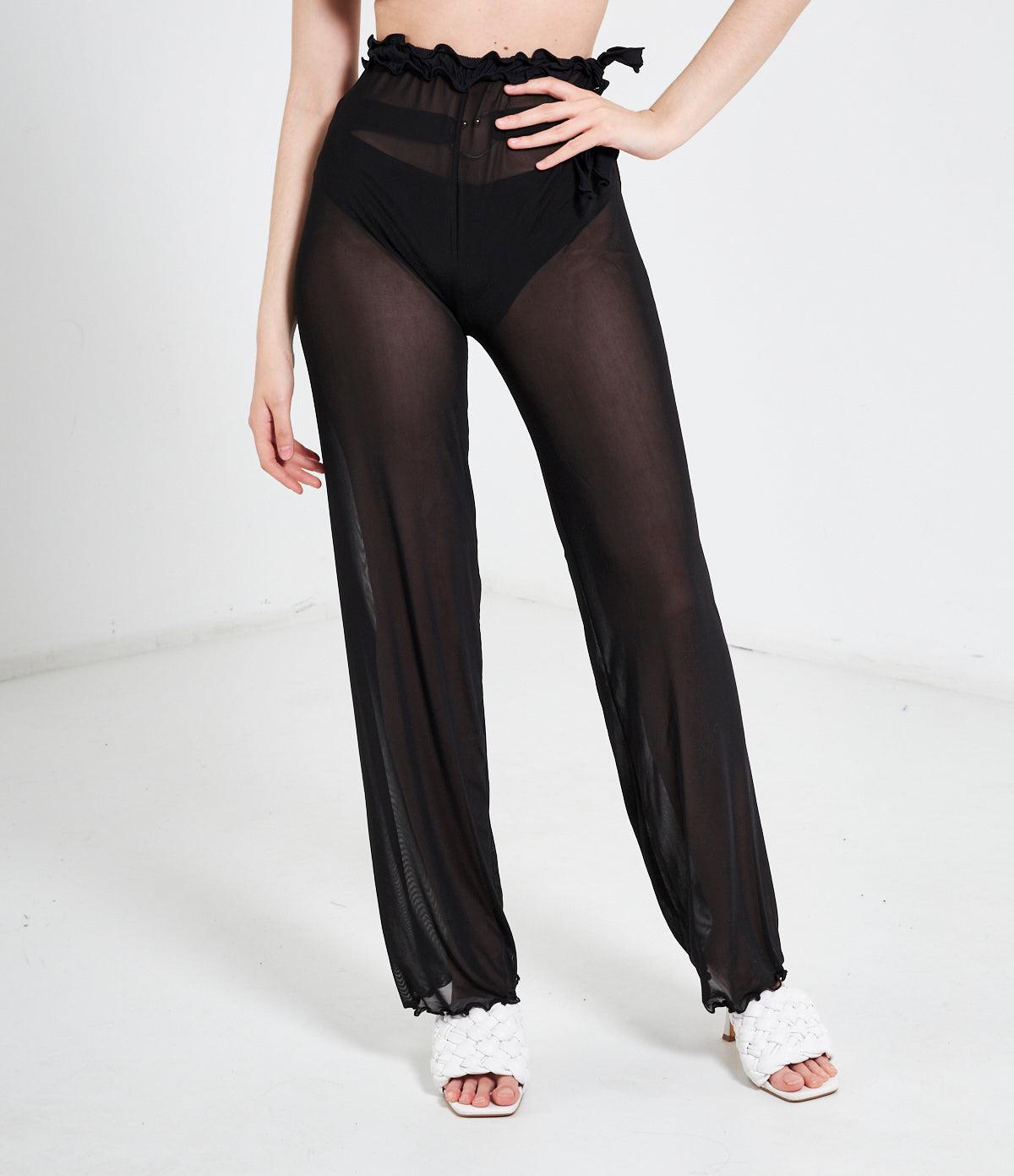 Pantaloni Da Spiaggia Da Donna, Lunghi, In Rete Trasparente, In - Foto 6