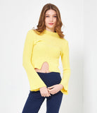 Bell sleeve sweater