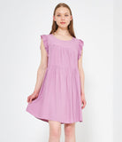 Ruffled mini dress