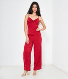 Jumpsuit with thin straps
