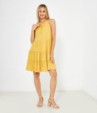 Dress with back closure