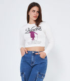 Maglia crop Willy Wonka