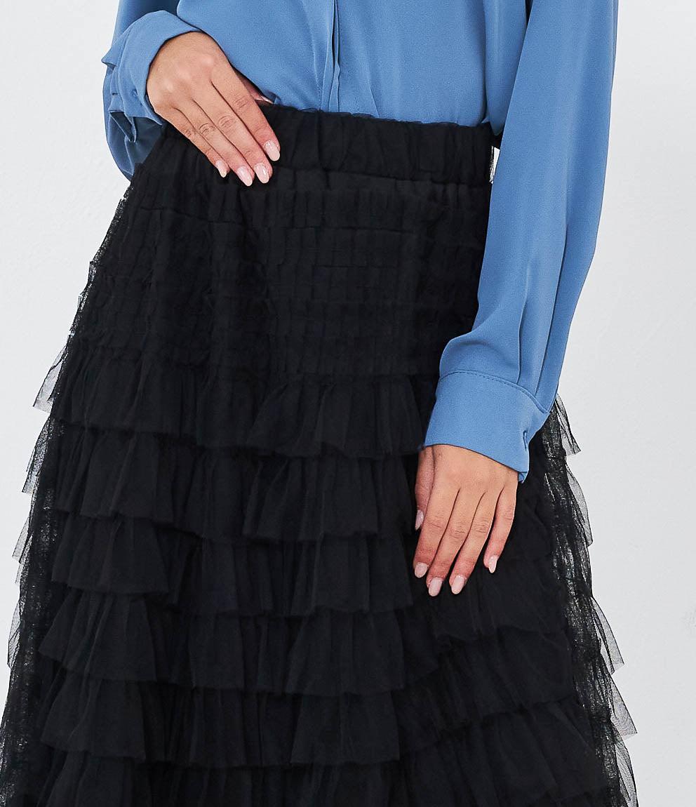 Gonna in tulle a balze Zuiki Italia