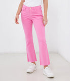 Pantaloni flare crop