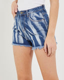 Shorts effetto zebrato