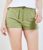 Colored fleece shorts