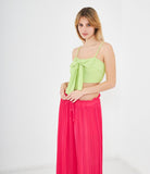 Cropped top with bow