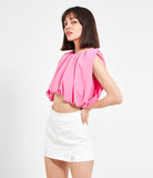 Casacca crop con arriccio