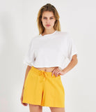 Maglia crop in cotone