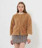 Short faux fur jacket